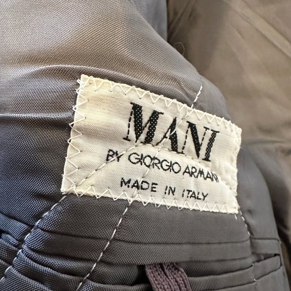 Mani by ARMANI Mens' UPCYCLED Blazer suit jacket - Picture 2 of 12